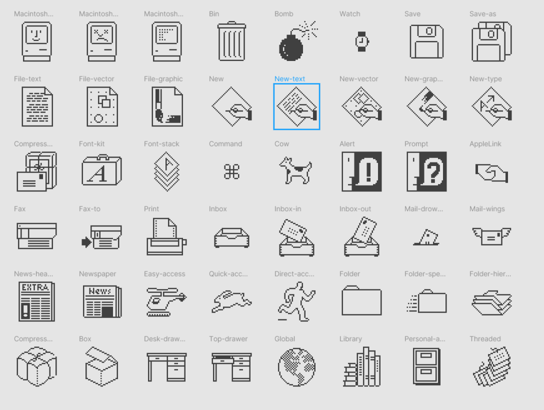 Apple Macintosh Icon Set